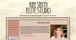 Desktop Screenshot of kimsmithflutestudio.com